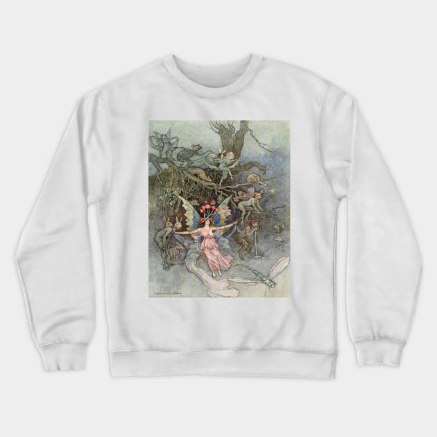 Warwick Goble Fairy Tale Artwork Crewneck Sweatshirt by PaperMoonGifts